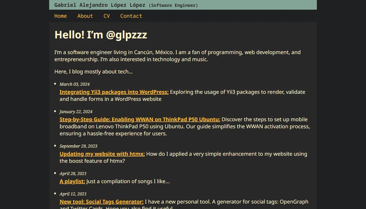 Gabriel López's portfolio