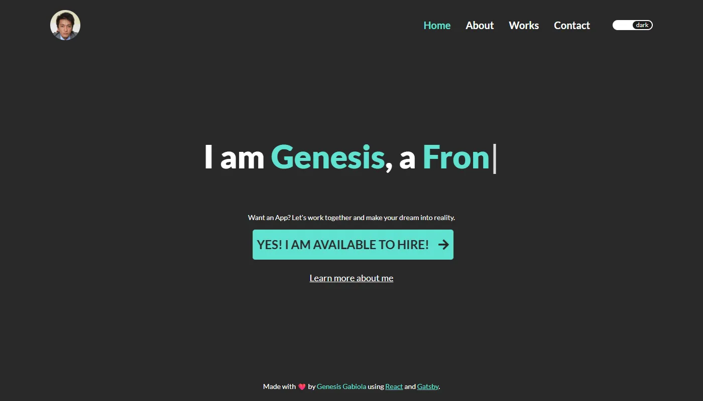 Genesis Gabiola's portfolio