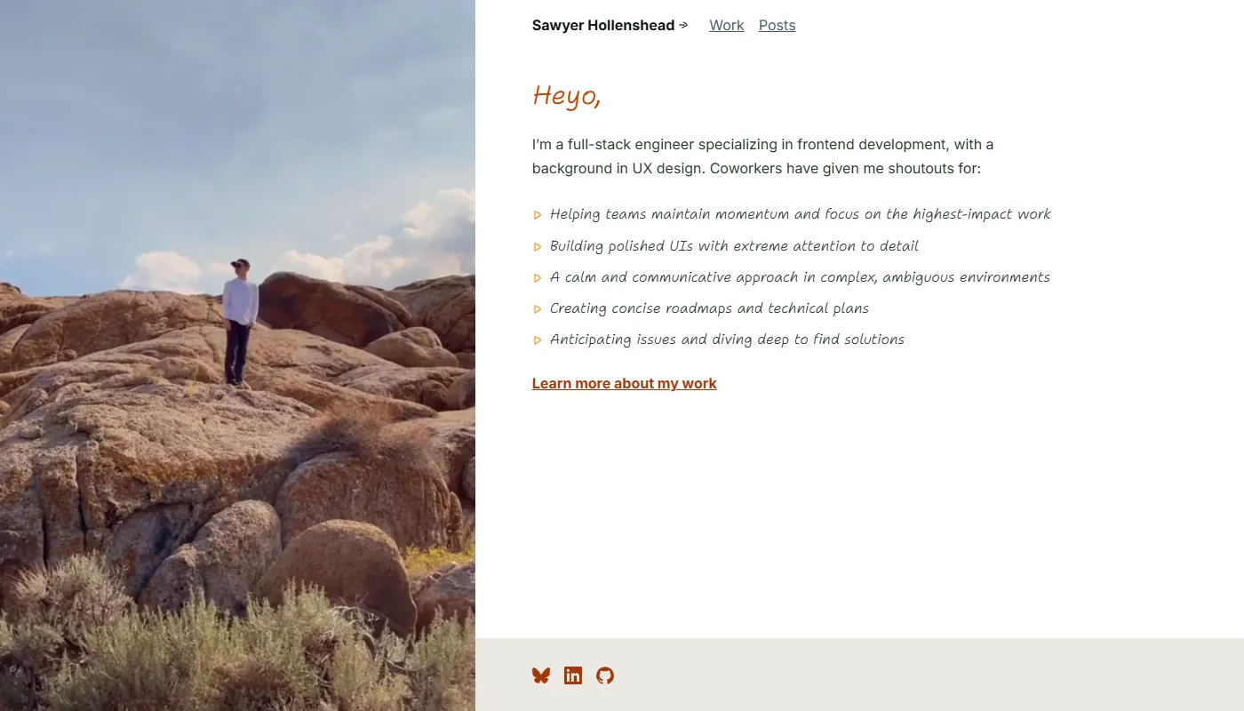 Sawyer Hollenshead's portfolio