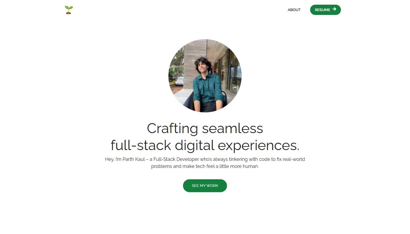 Parth Kaul's portfolio