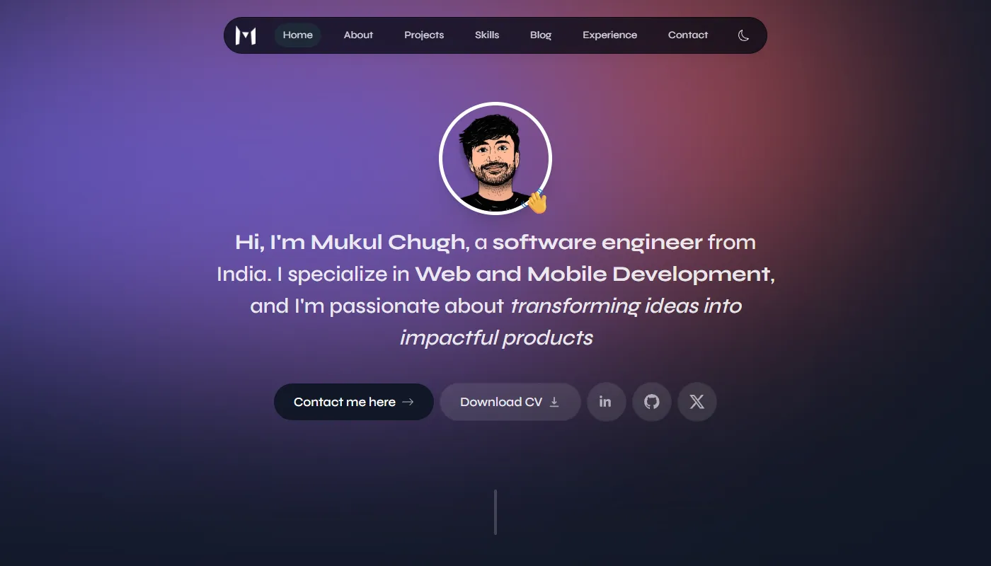 Mukul Chugh's portfolio