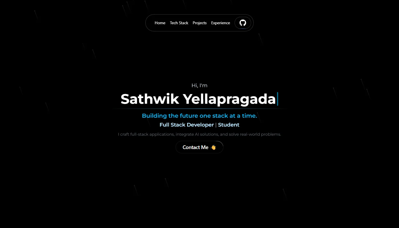 Sathwik Yellapragada's portfolio