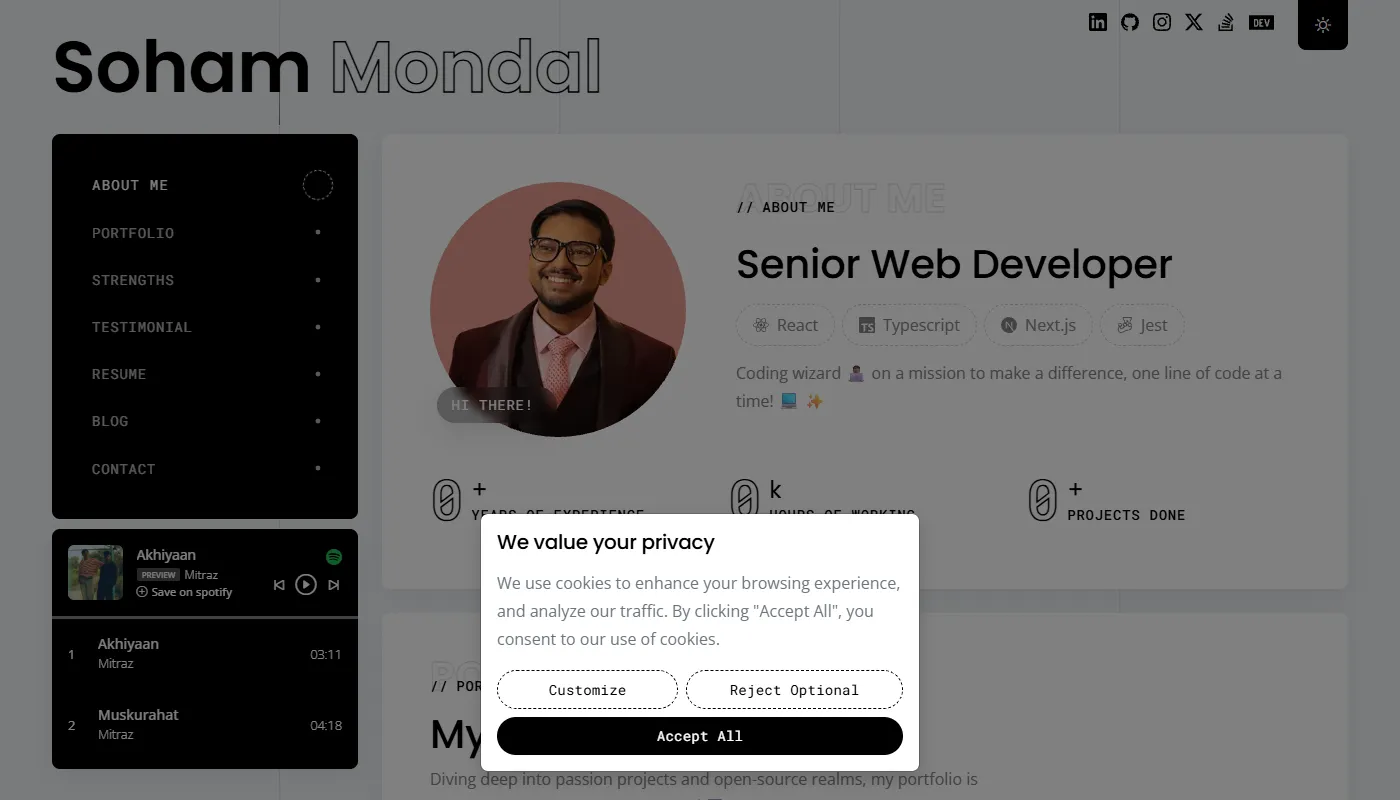 Soham Mondal's portfolio
