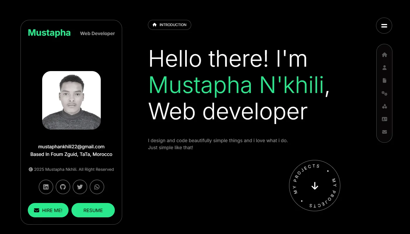 Mustapha Nkhili's portfolio