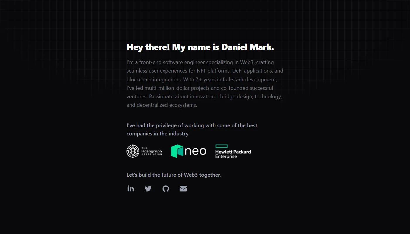 Daniel Mark's portfolio