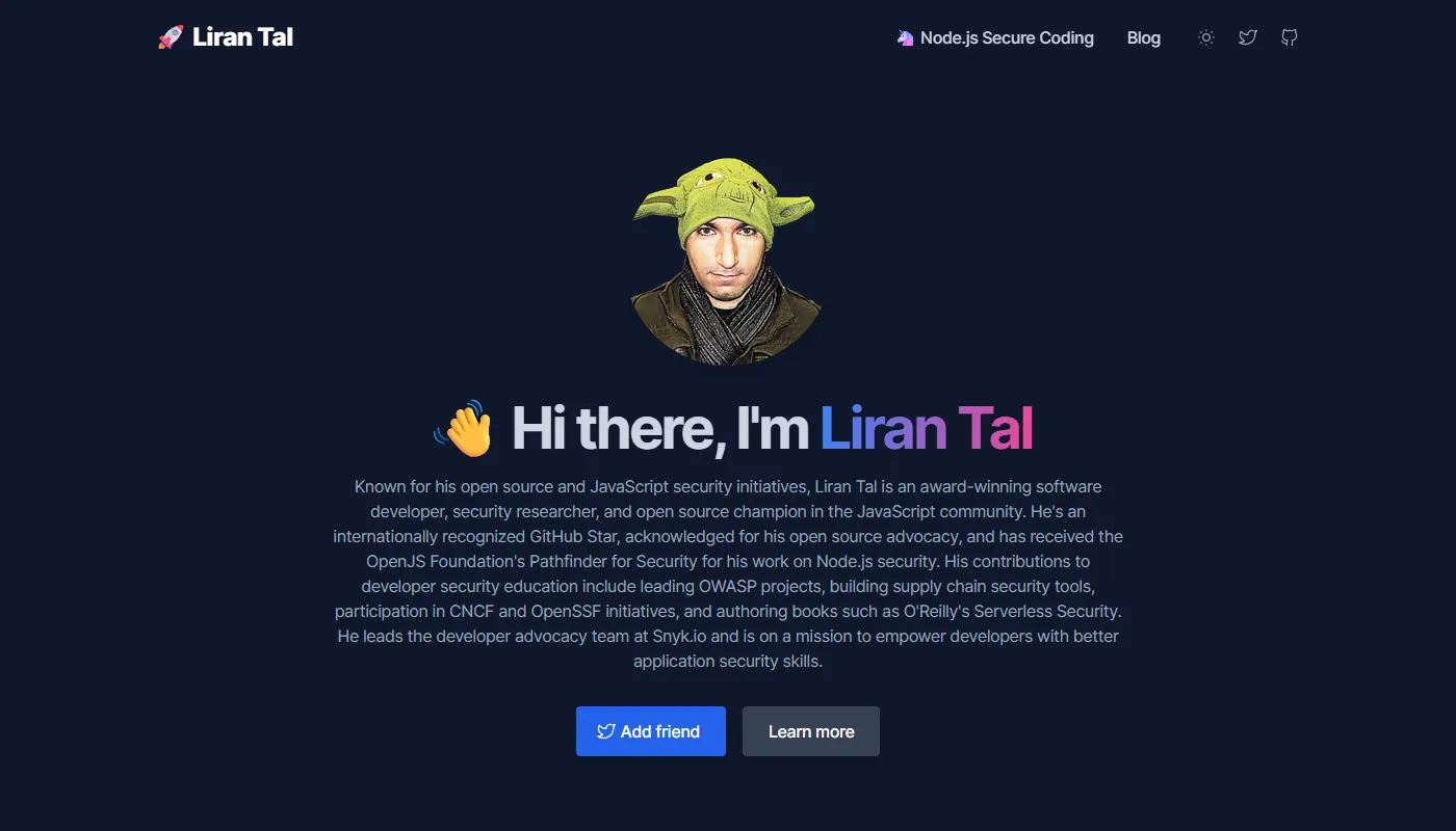 Liran Tal's portfolio