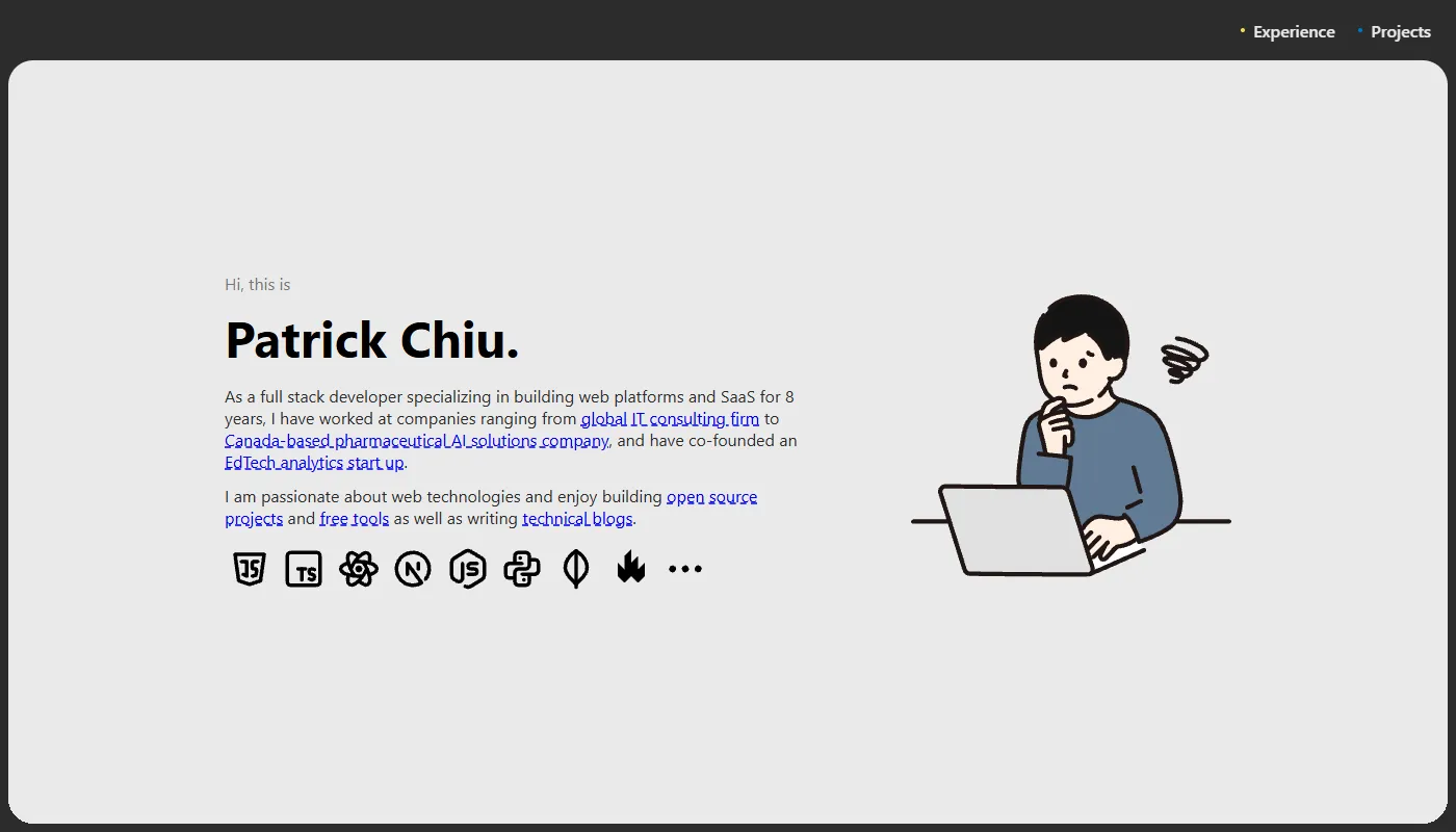 Patrick Chiu's portfolio