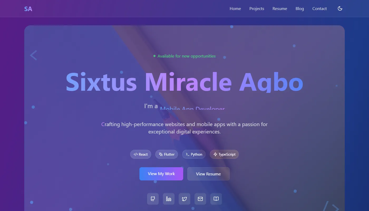 Sixtus Miracle Agbo's portfolio