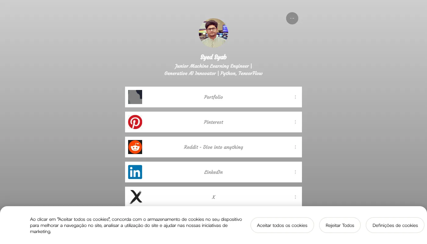 Syed Syab Ahmad - Link Tree's portfolio