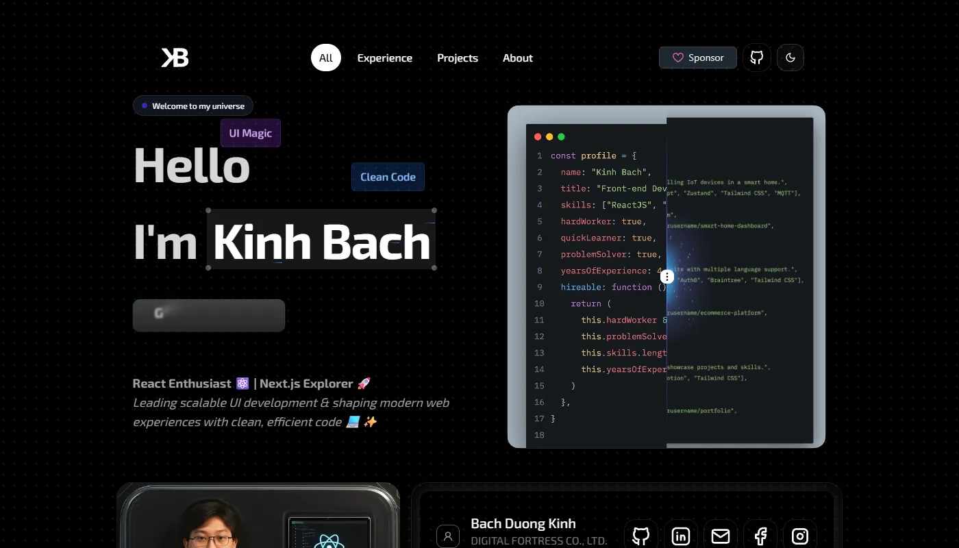 Kinh Bach's portfolio
