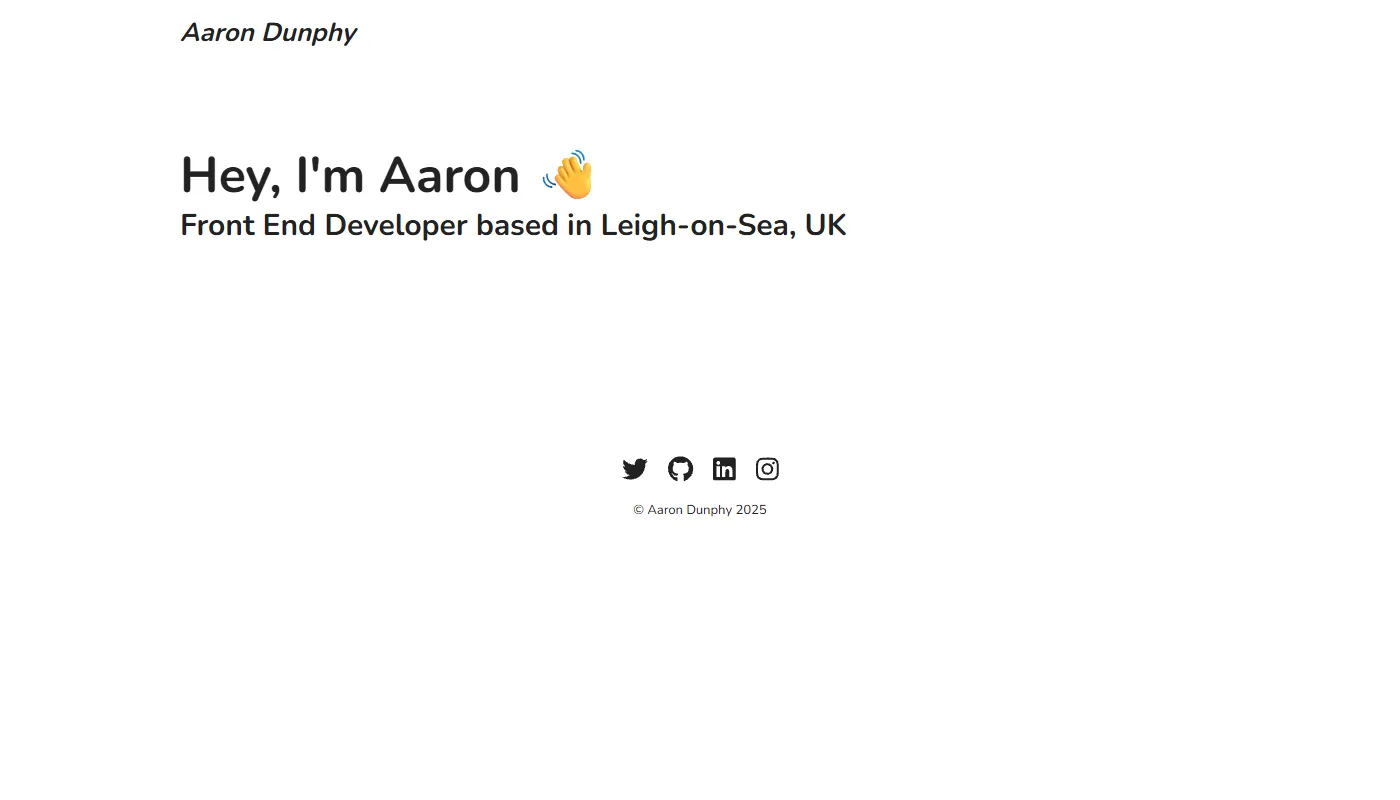 Aaron Dunphy's portfolio