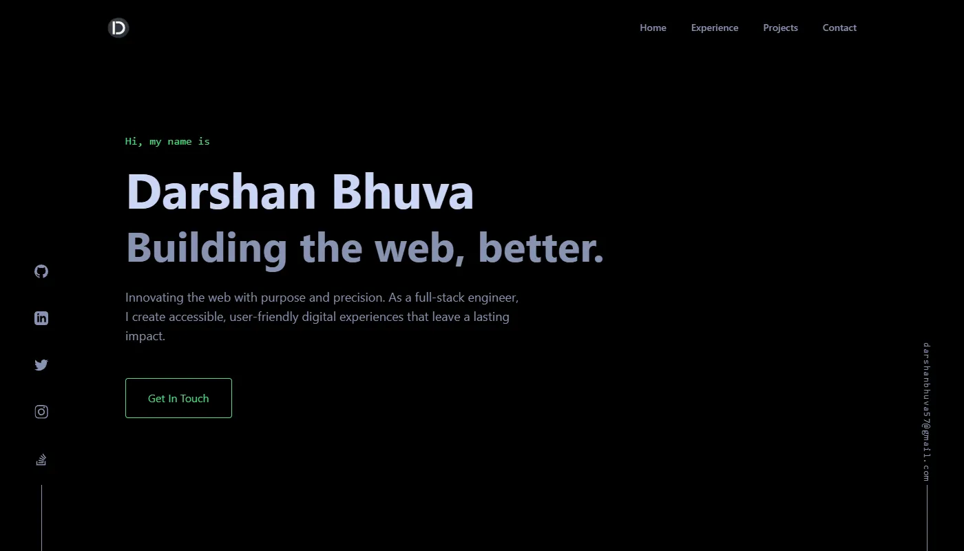 Darshan Bhuva's portfolio