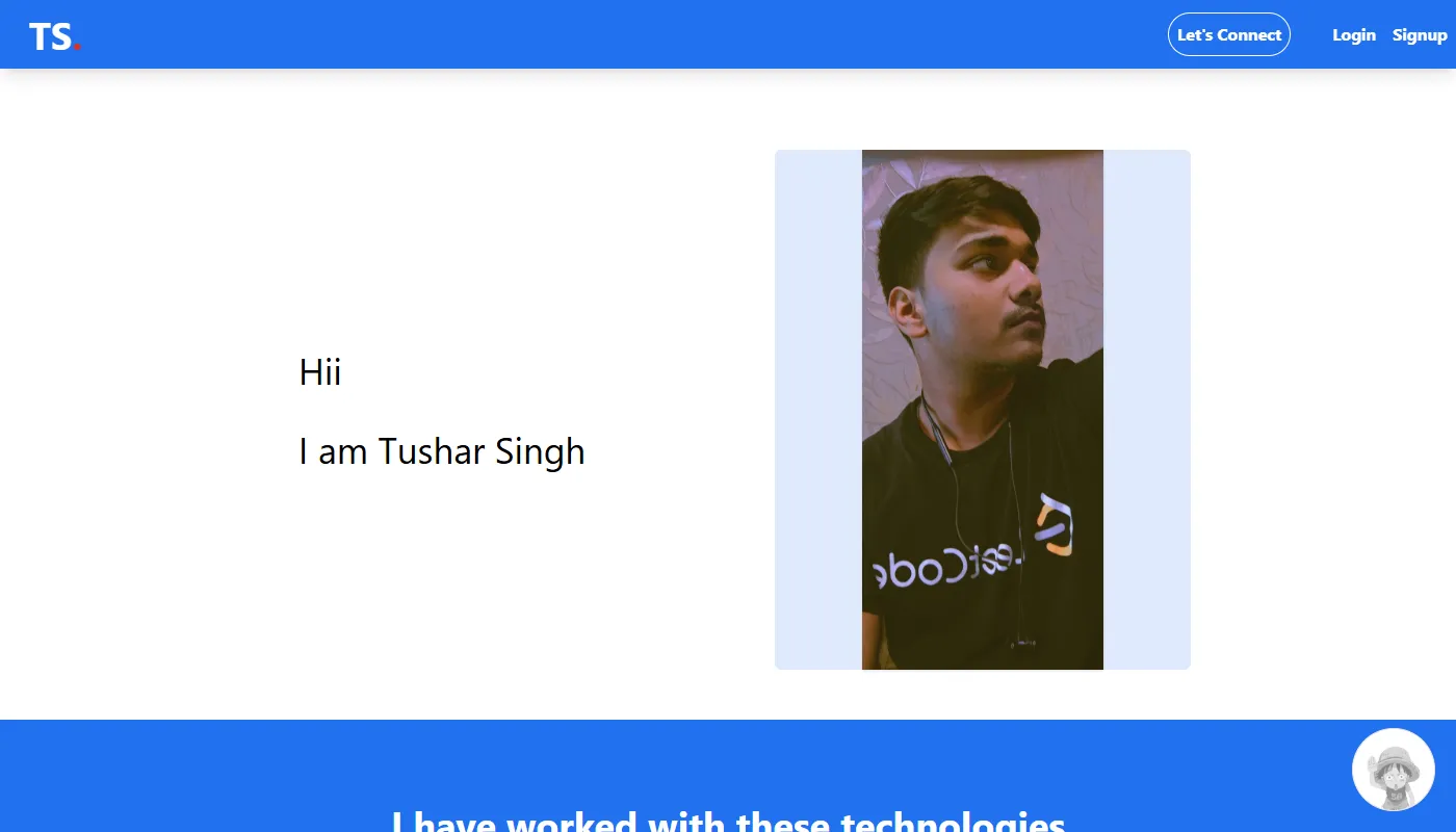 Tushar Singh's portfolio
