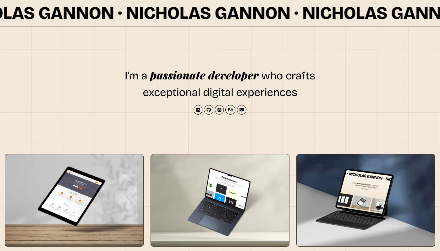 Nicholas Gannon's portfolio