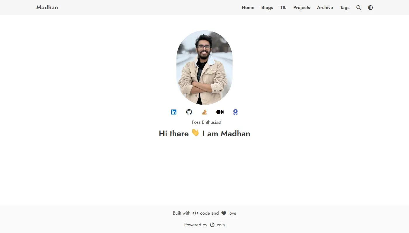 Madhan K's portfolio
