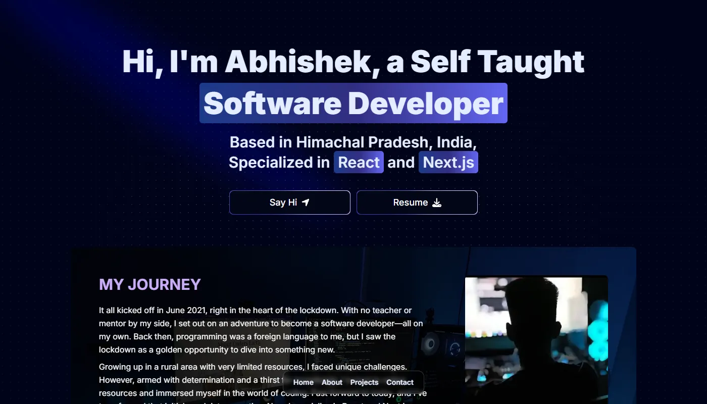 Abhishek Bhardwaj's portfolio