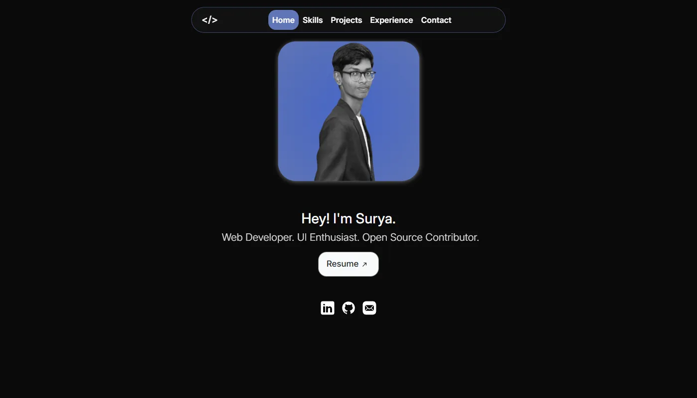 Surya MU's portfolio