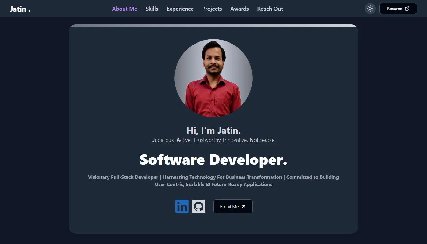 Jatin's portfolio