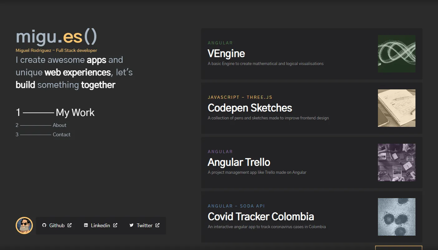 Miguel Rodriguez's portfolio