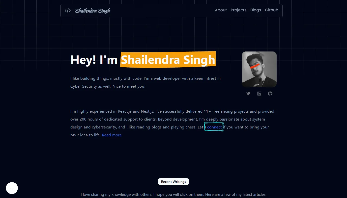 Shailendra Singh's portfolio