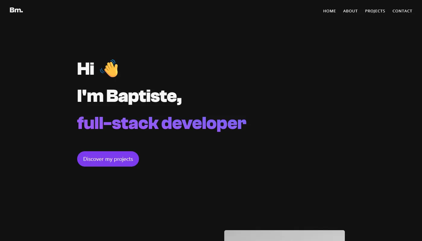 Baptiste Miramont's portfolio