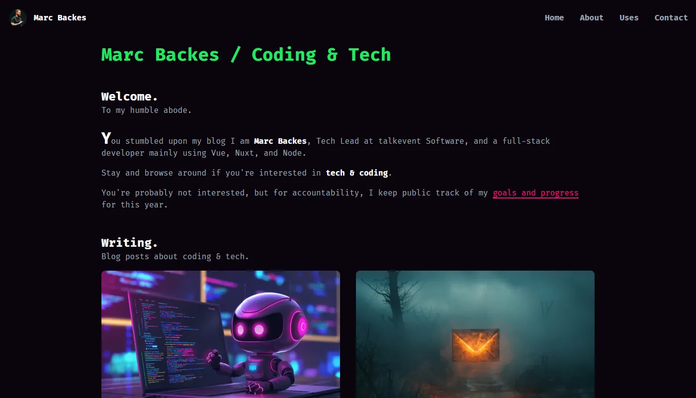 Marc Backes's portfolio