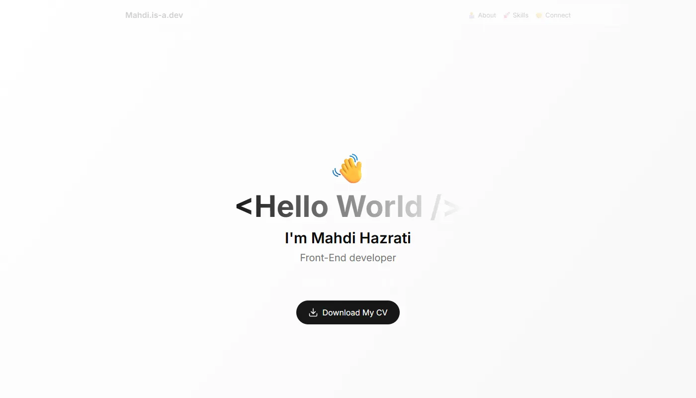 mahdi.is-a.dev's portfolio