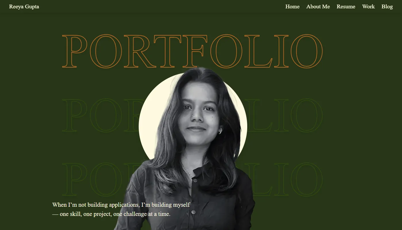Reeya Gupta's portfolio