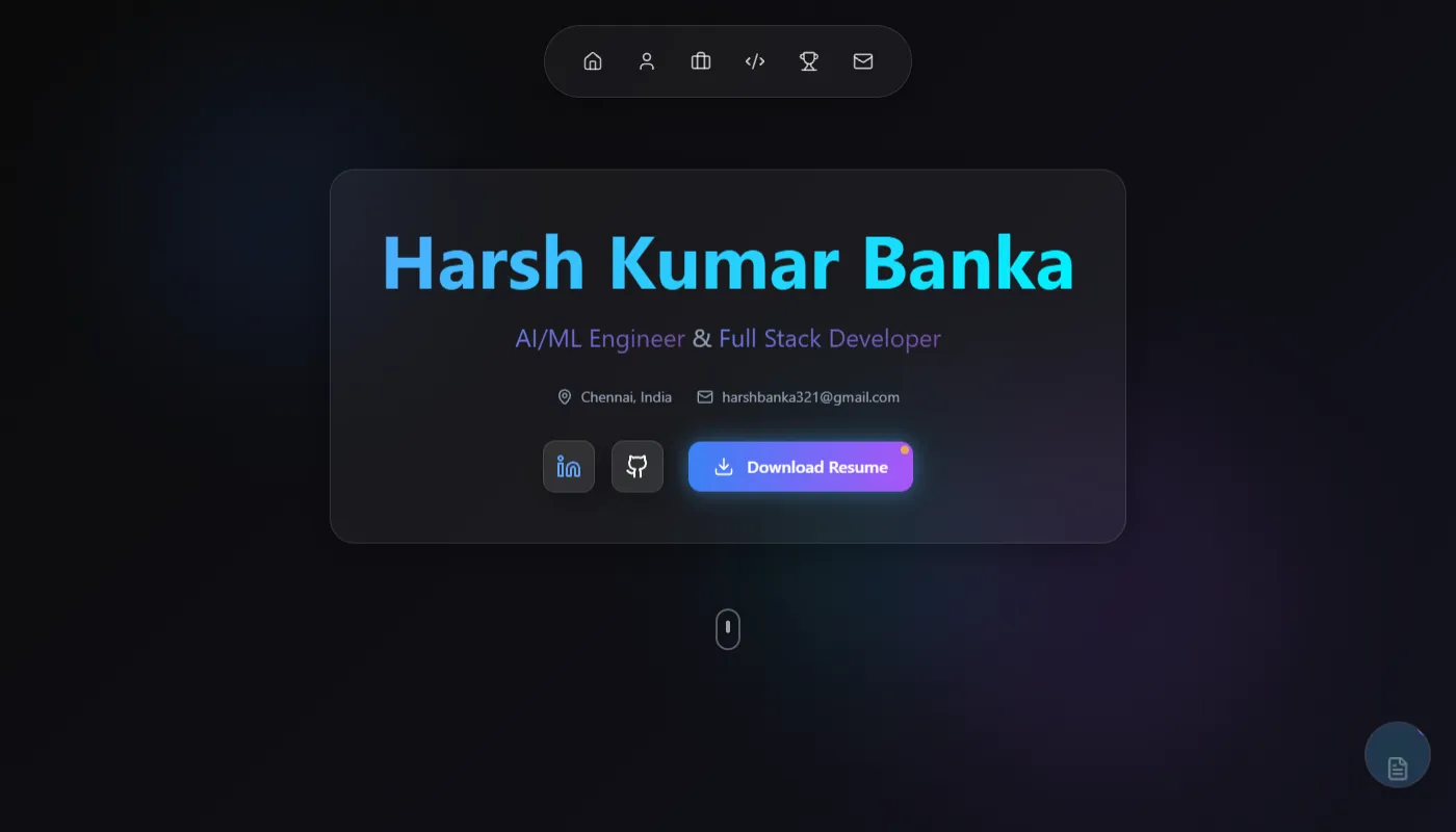 Harsh Banka's portfolio