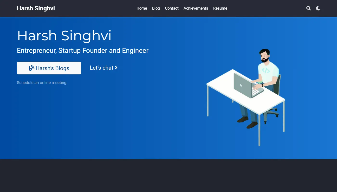 Harsh Singhvi's portfolio