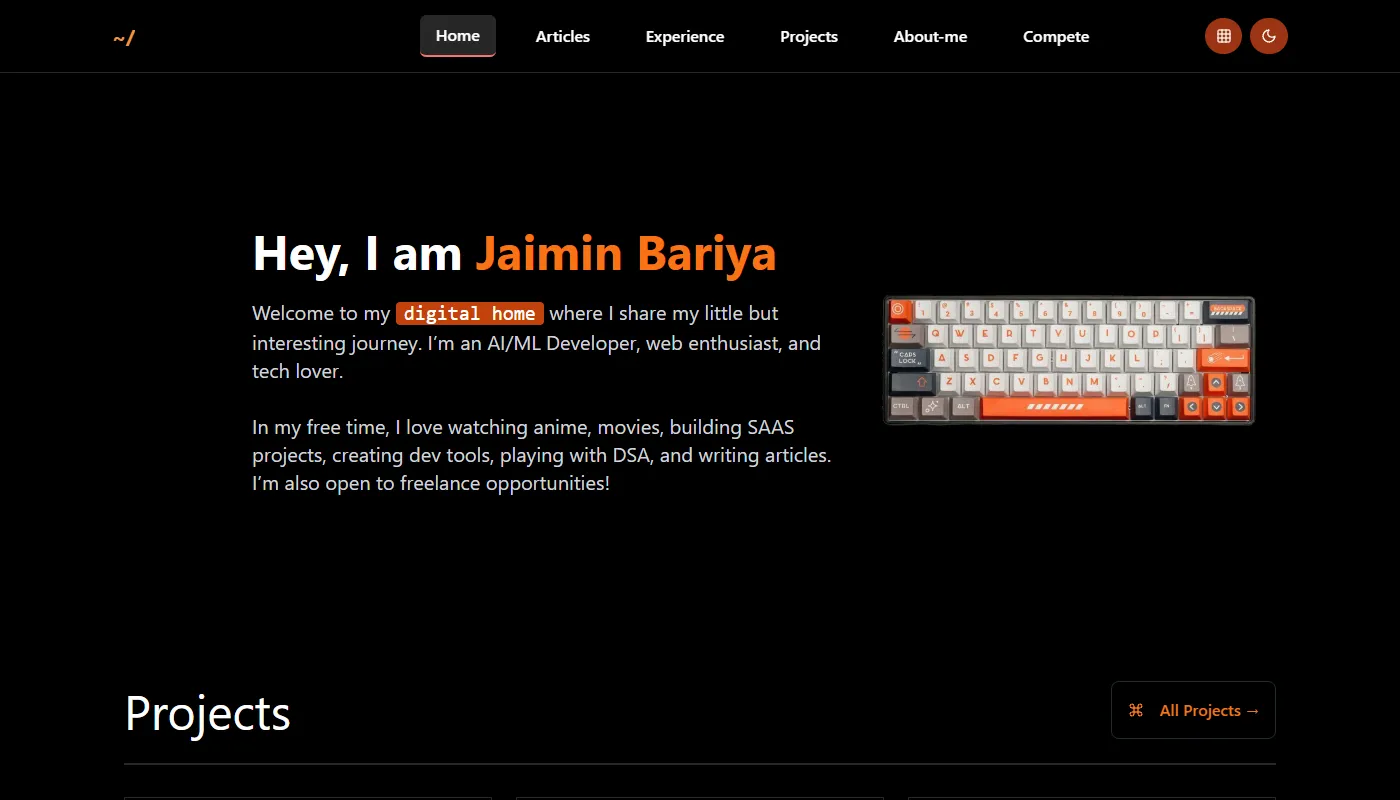Jaimin Bariya's portfolio
