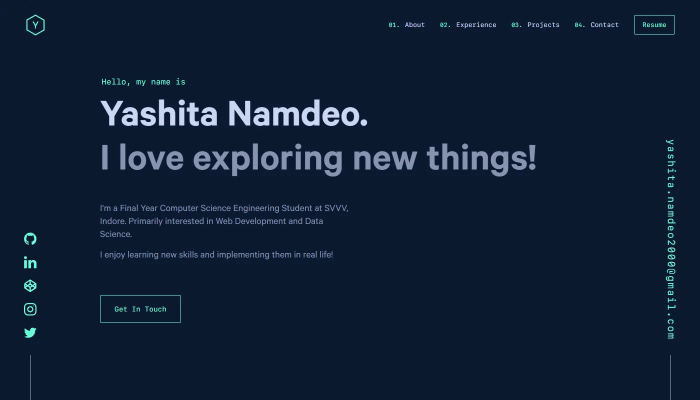 Yashita Namdeo's portfolio