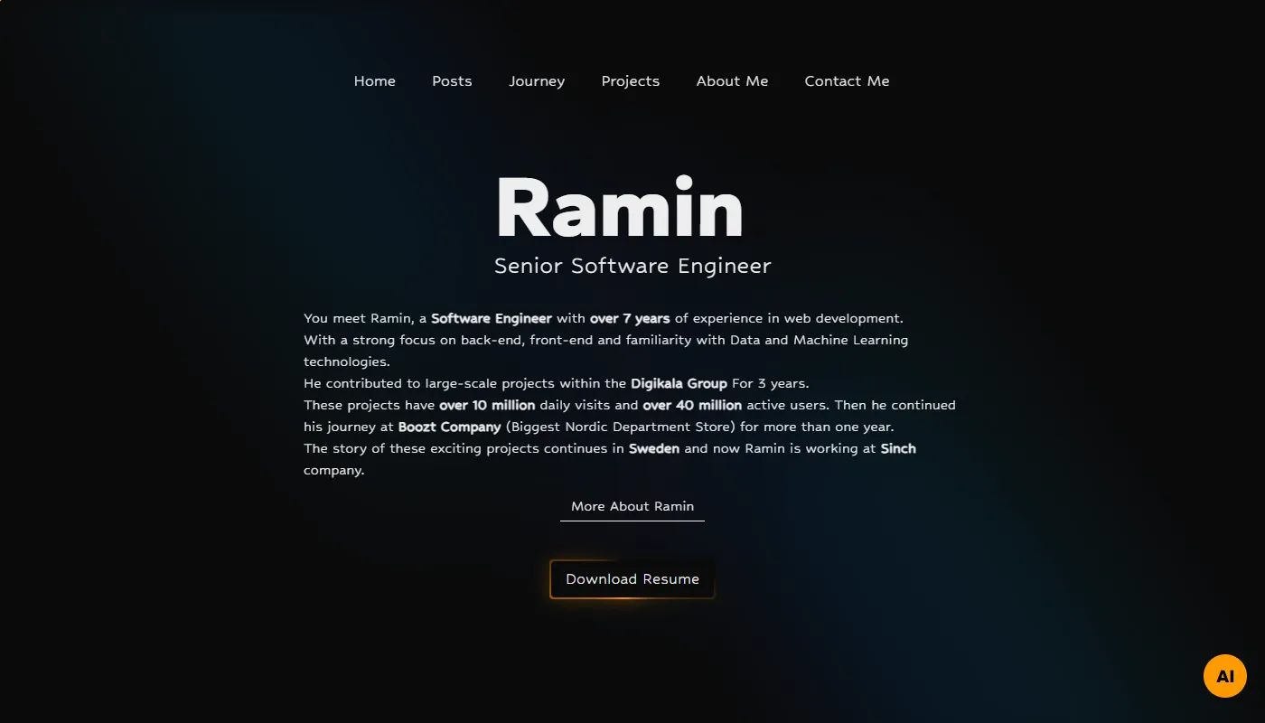Ramin Rezaei - V2's portfolio