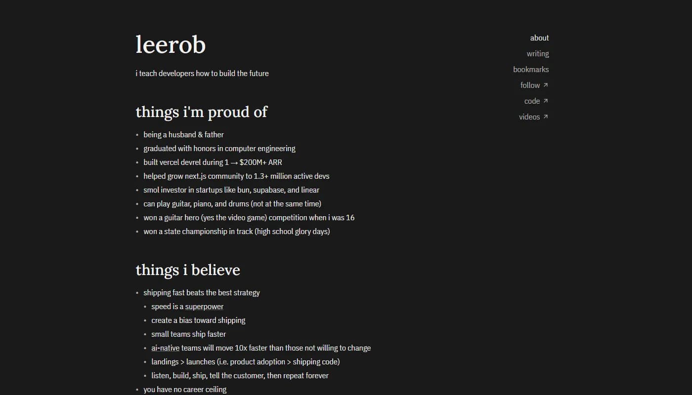Lee Robinson's portfolio