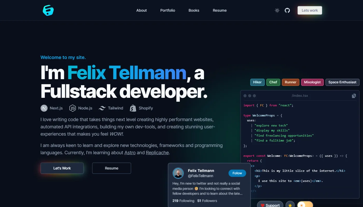 Felix Tellmann's portfolio