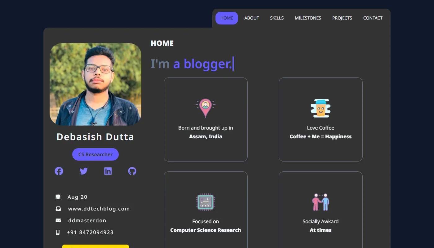 Debasish Dutta's portfolio
