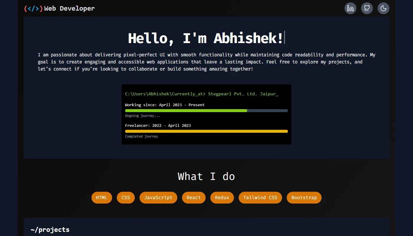 Abhishek Panchal's portfolio
