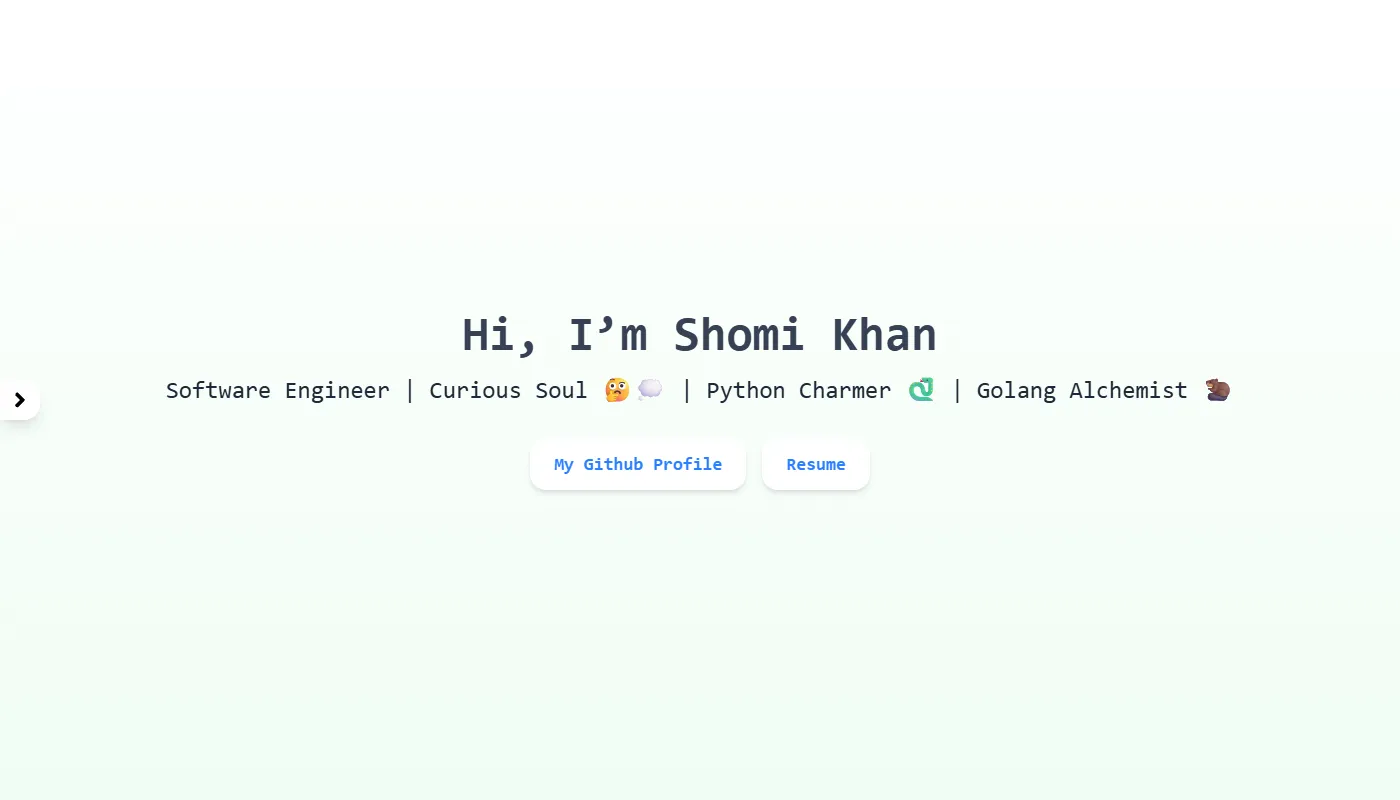 Shomi Khan's portfolio