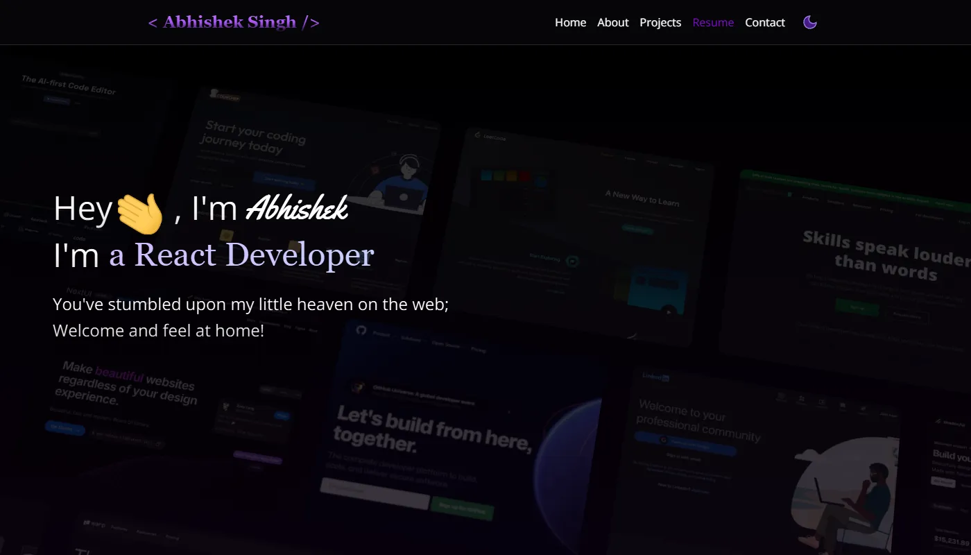 Abhishek Singh's portfolio