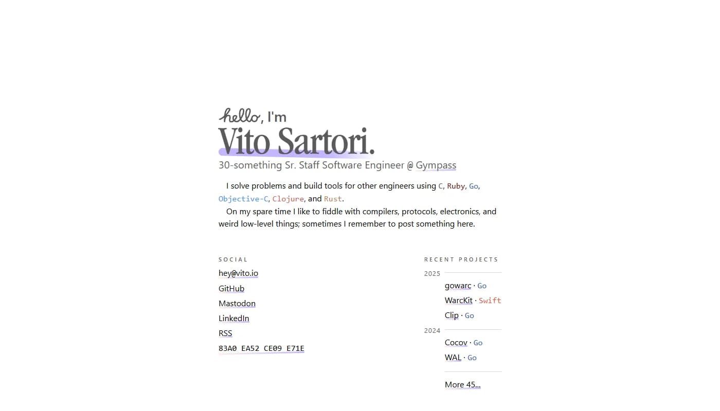 Vito Sartori's portfolio