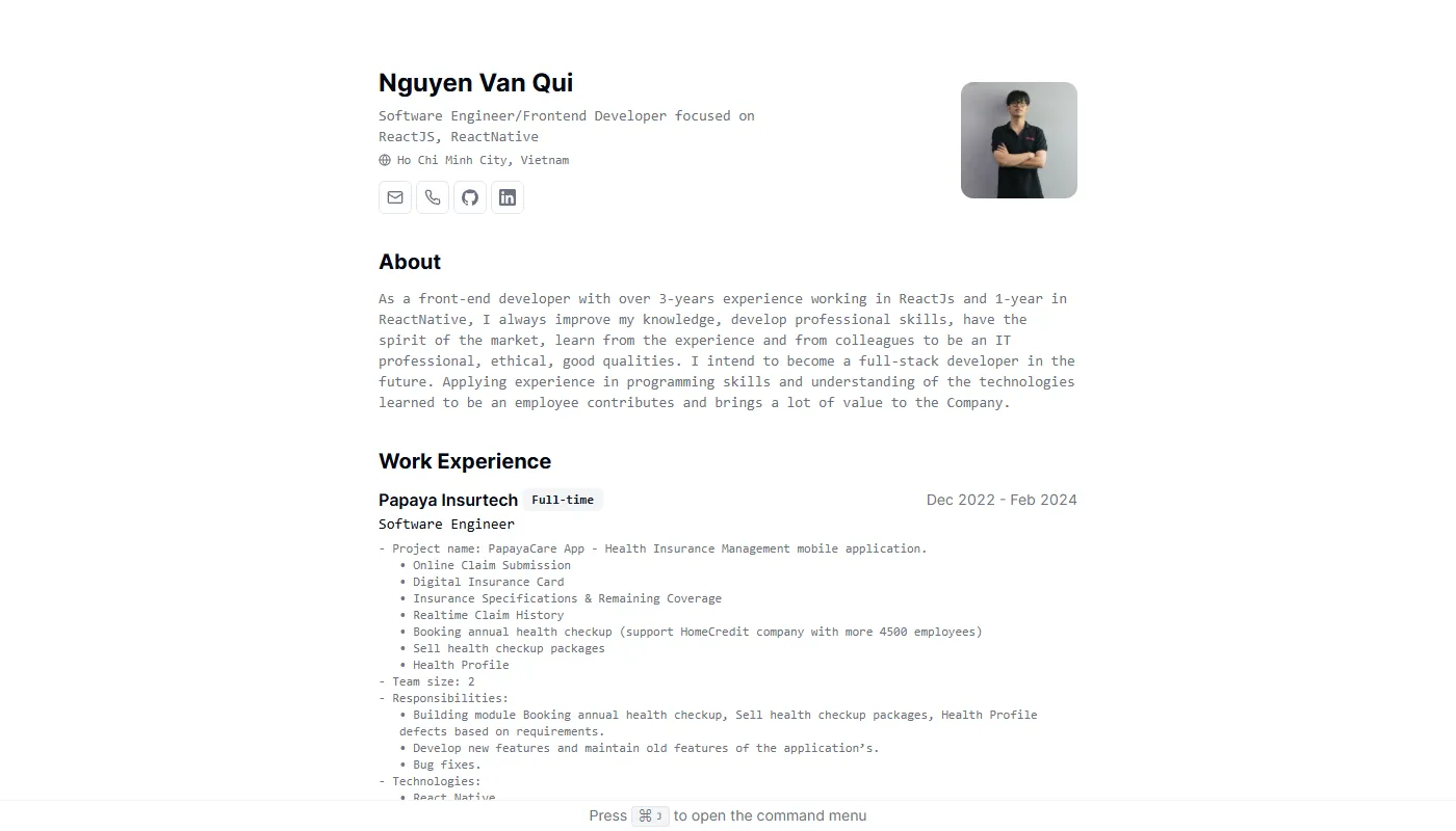 Qui Nguyen's portfolio