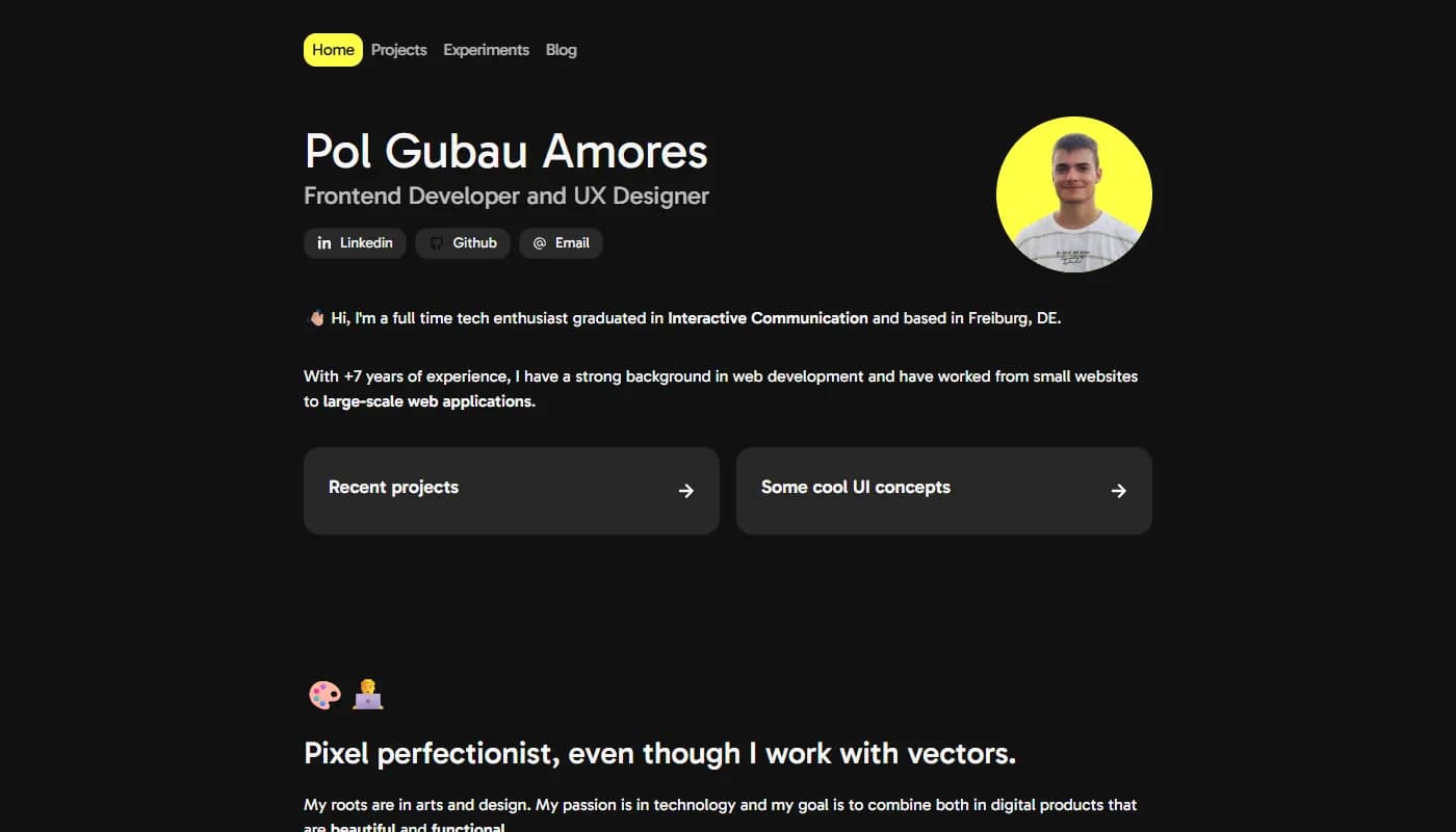 Pol Gubau Amores's portfolio