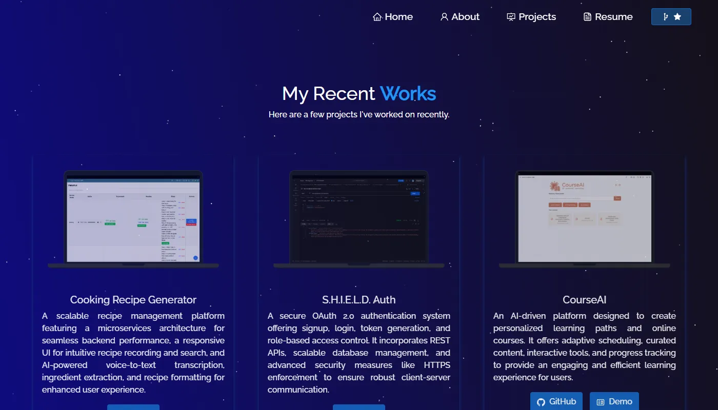 Meet Vipul Gandhi's portfolio