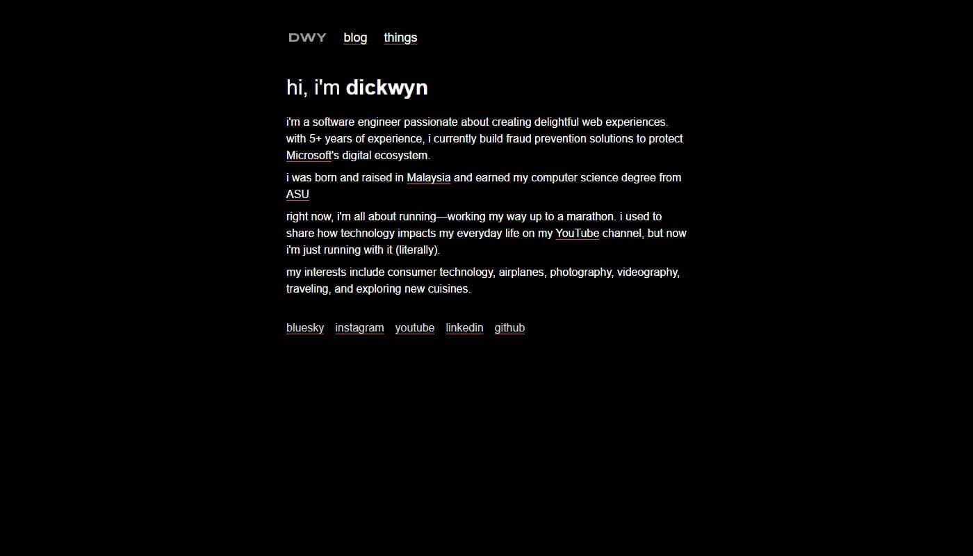 Dick Wyn Yong's portfolio