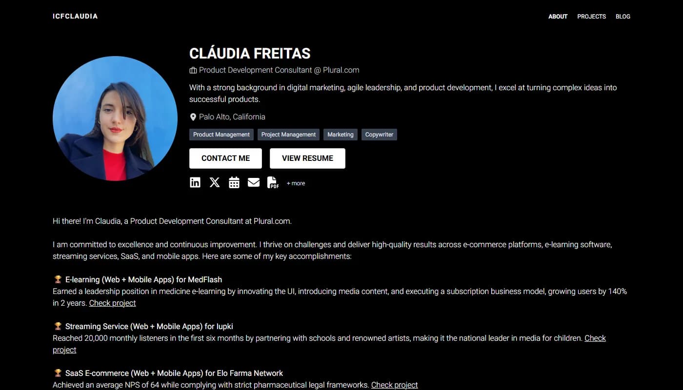 Claudia Freitas's portfolio