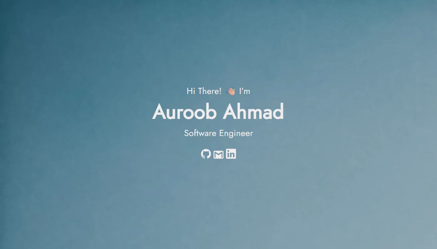 Auroob Ahmad's portfolio