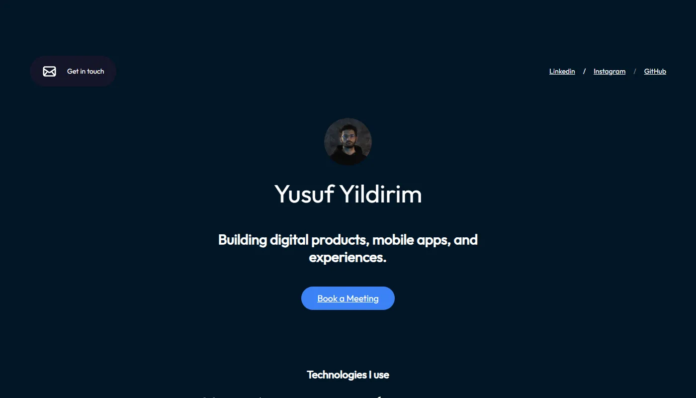 Yusuf Yıldırım's portfolio