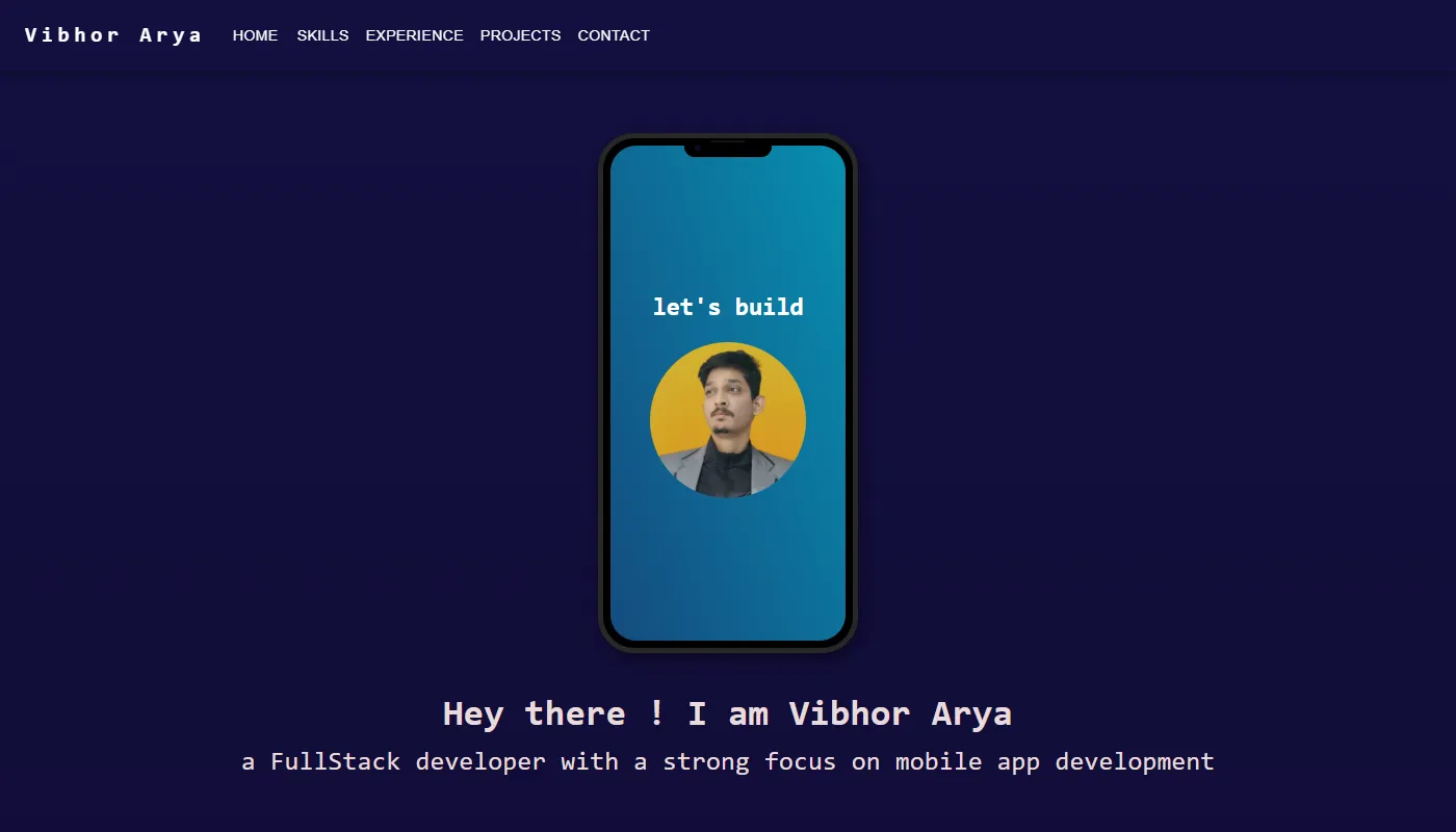 Vibhor Arya's portfolio