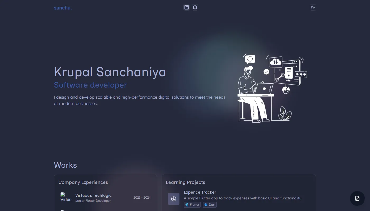 Krupal Sanchaniya's portfolio