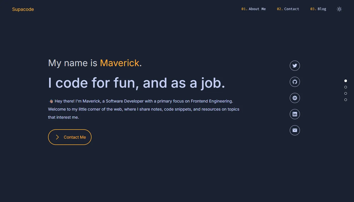 Maverick's portfolio